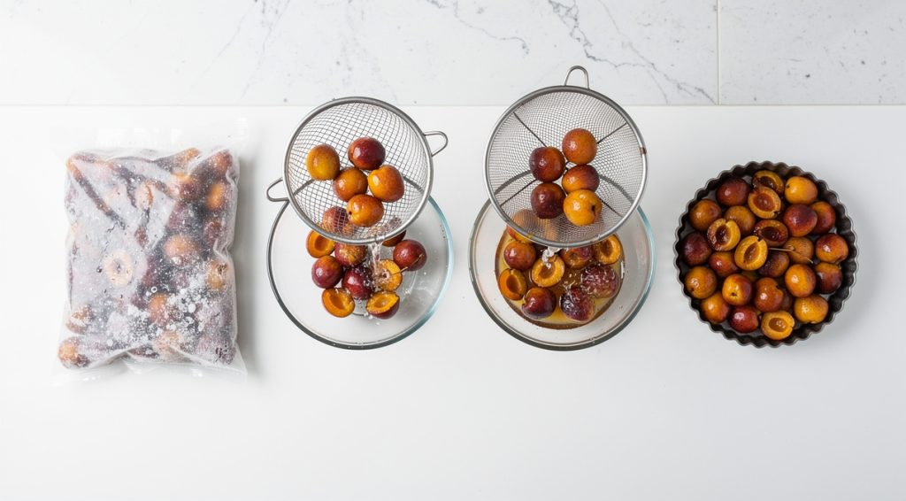 Comment décongeler des mirabelles : guide pratique pour tarte