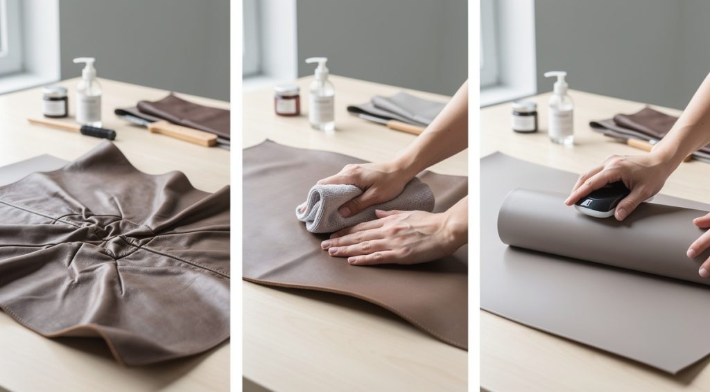 Comment défroisser du cuir : guide pratique