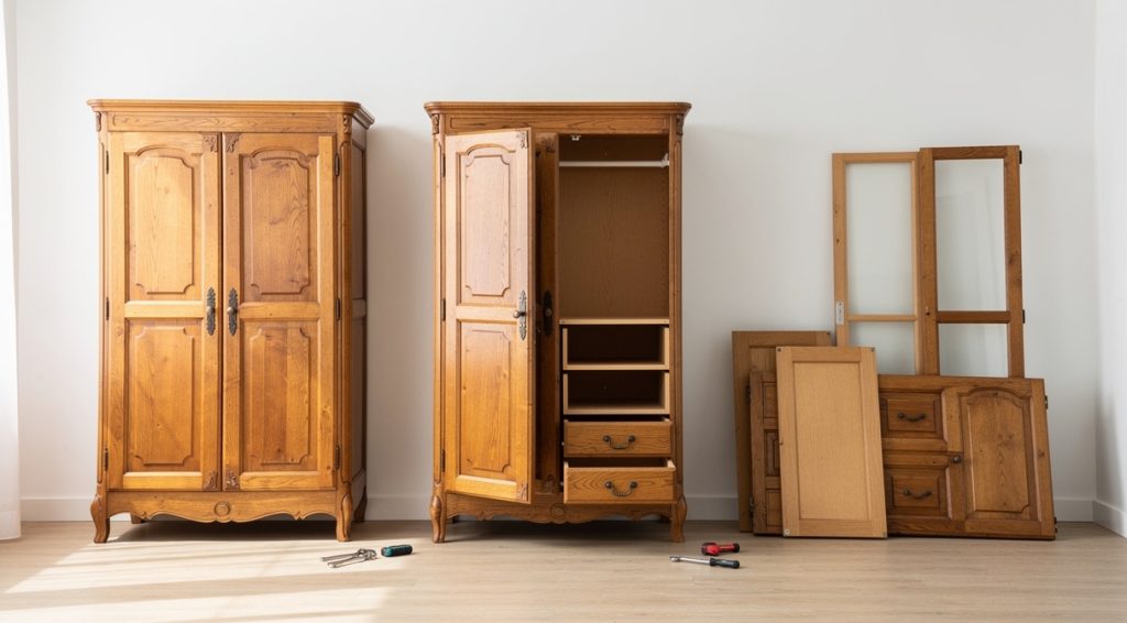 Comment démonter une armoire ancienne