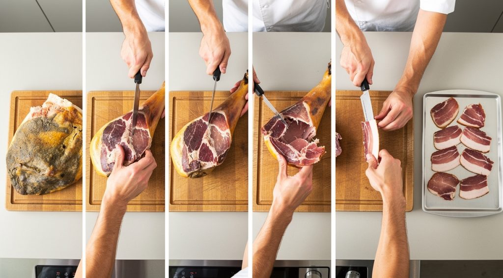 Comment désosser un jambon sec