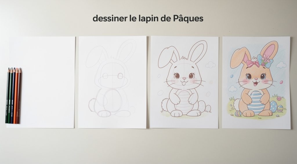 Comment dessiner le lapin de Pâques