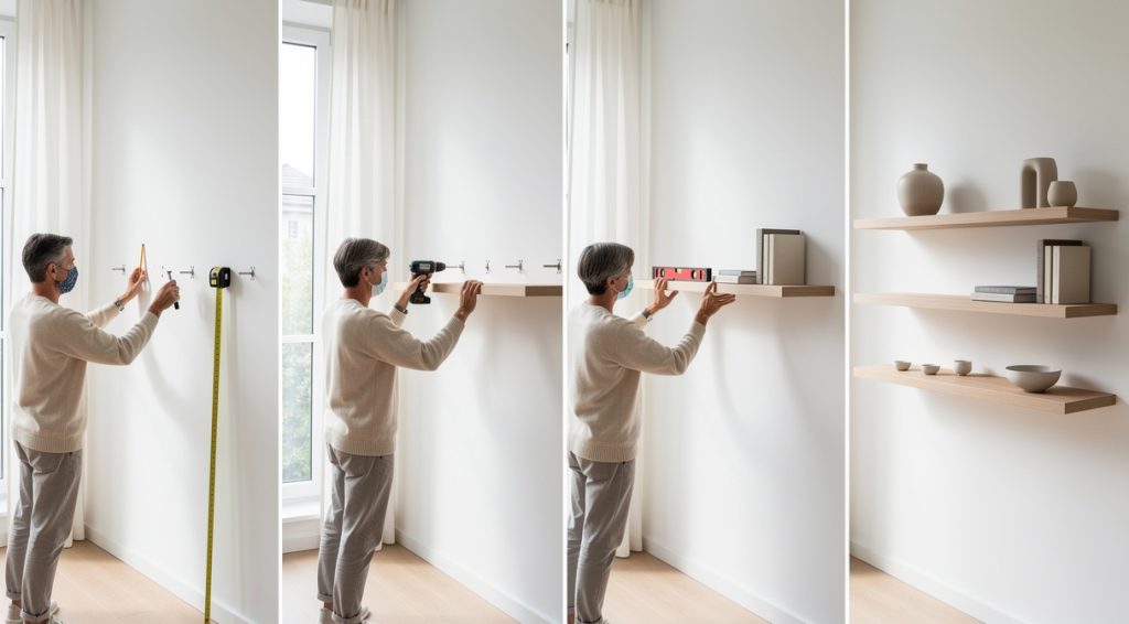 Comment disposer 3 étagères murales : guide complet