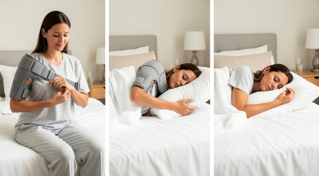 Comment dormir avec une attelle à l&rsquo;épaule