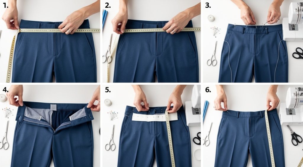 Comment élargir un pantalon à la taille