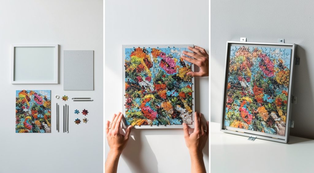 Comment encadrer un puzzle sans coller