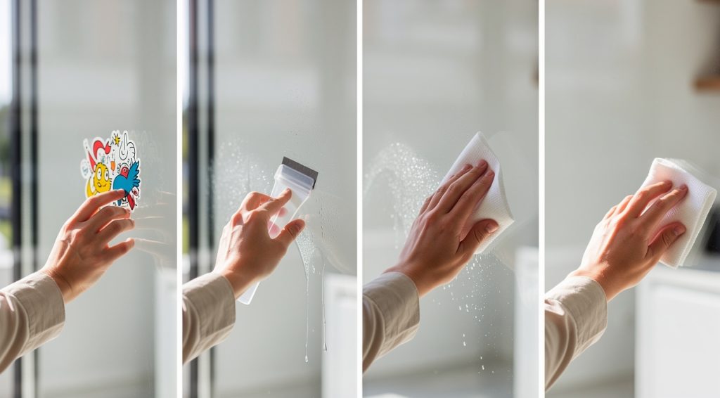 Comment enlever des autocollants sur une vitre