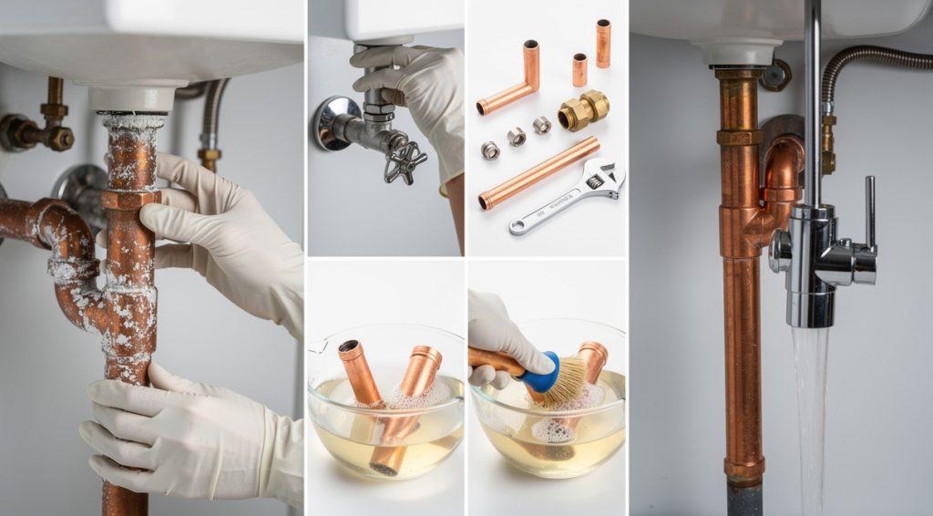 Comment enlever le calcaire des tuyaux en cuivre