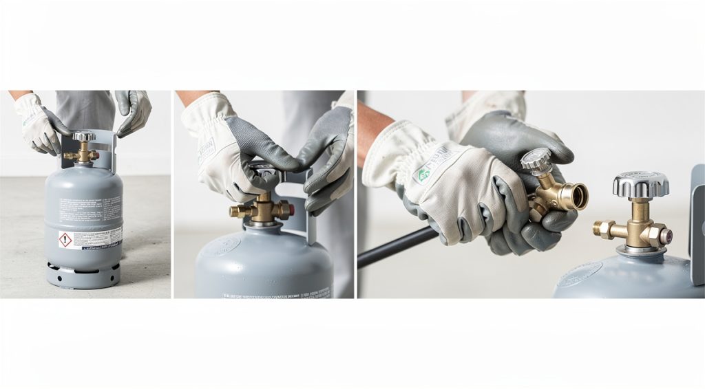 Comment enlever le détendeur d&rsquo;une bouteille de gaz