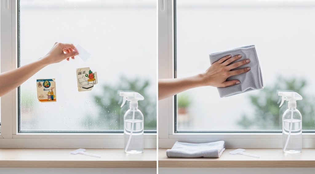 Comment enlever les autocollants sur vitres