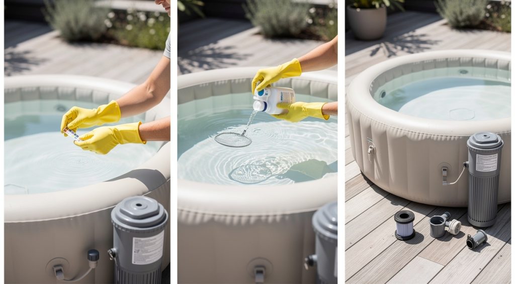 Comment entretenir un spa gonflable : guide complet