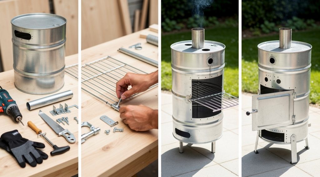 Comment fabriquer un fumoir avec bidon