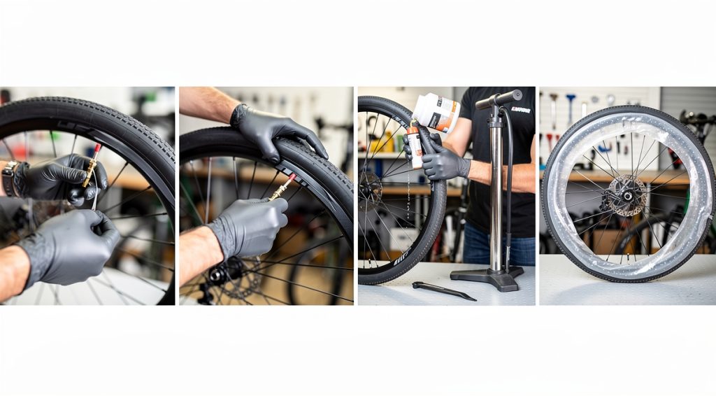 Comment faire coller un pneu tubeless