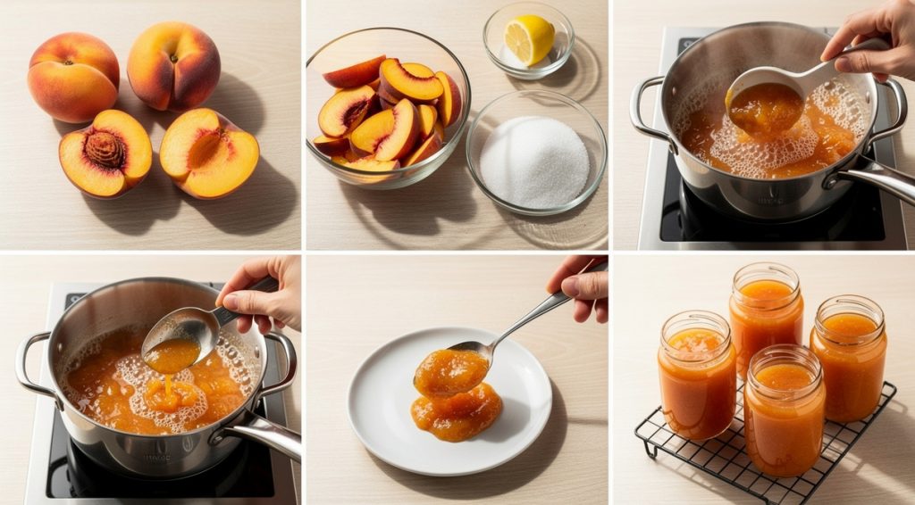 Comment faire de la confiture de pêche