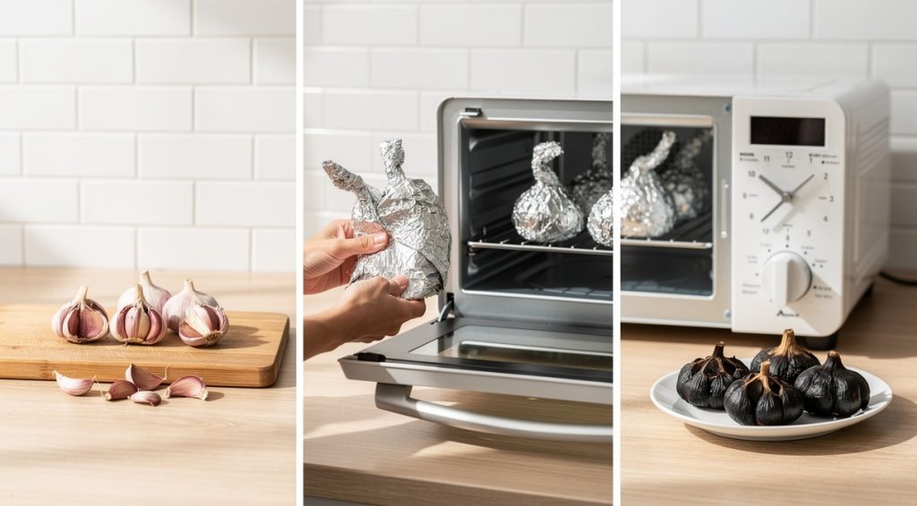 Comment faire de l&rsquo;ail noir : méthode au four