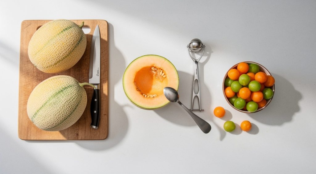 Comment faire des billes de melon