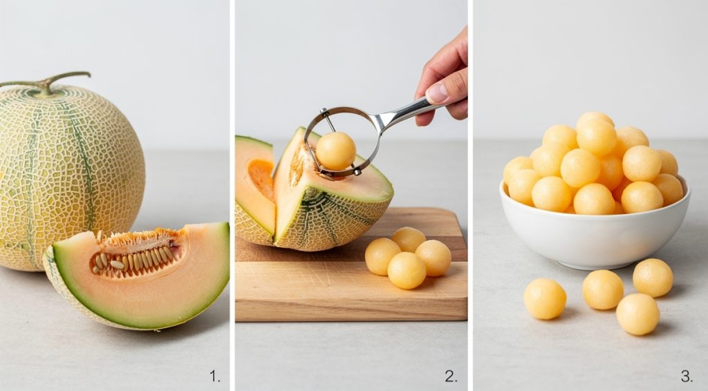 Comment faire des billes de melon