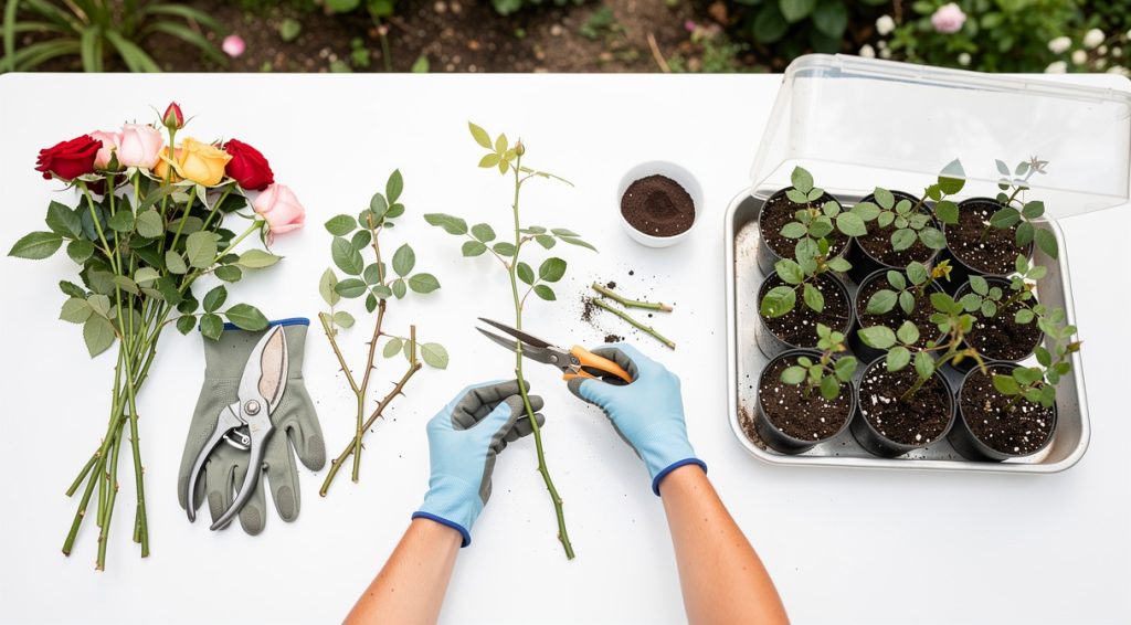 Comment faire des boutures de rosiers
