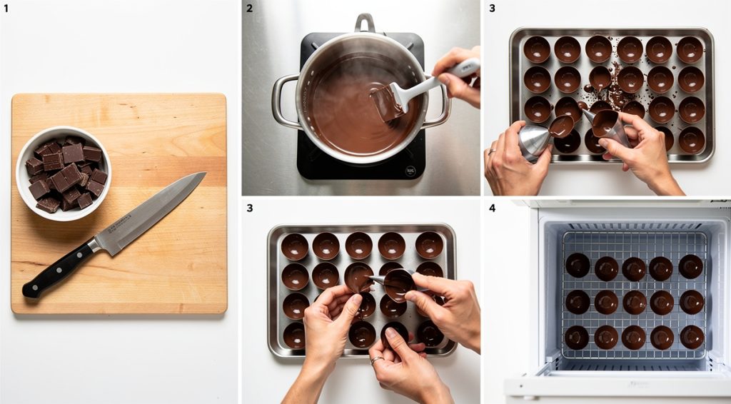 Comment faire des coques en chocolat