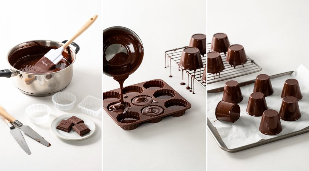 Comment faire des coques en chocolat