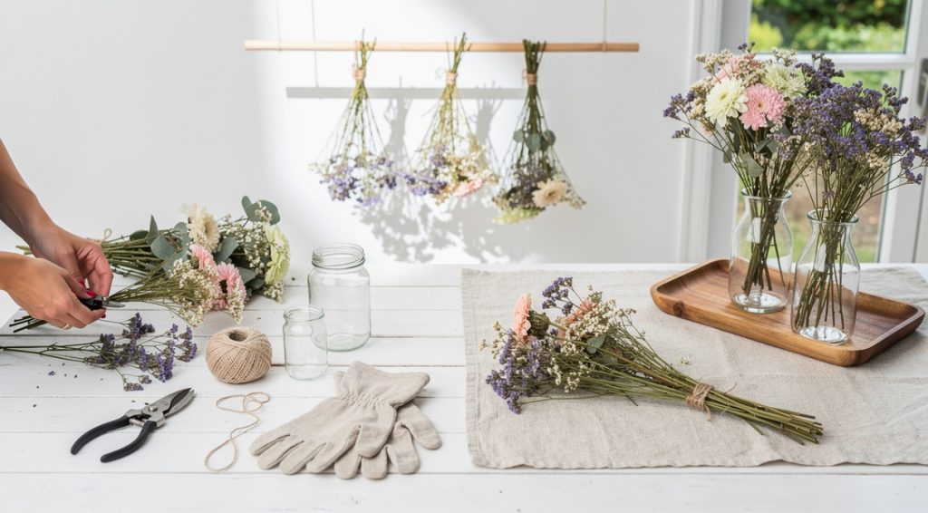 Comment faire des fleurs séchées