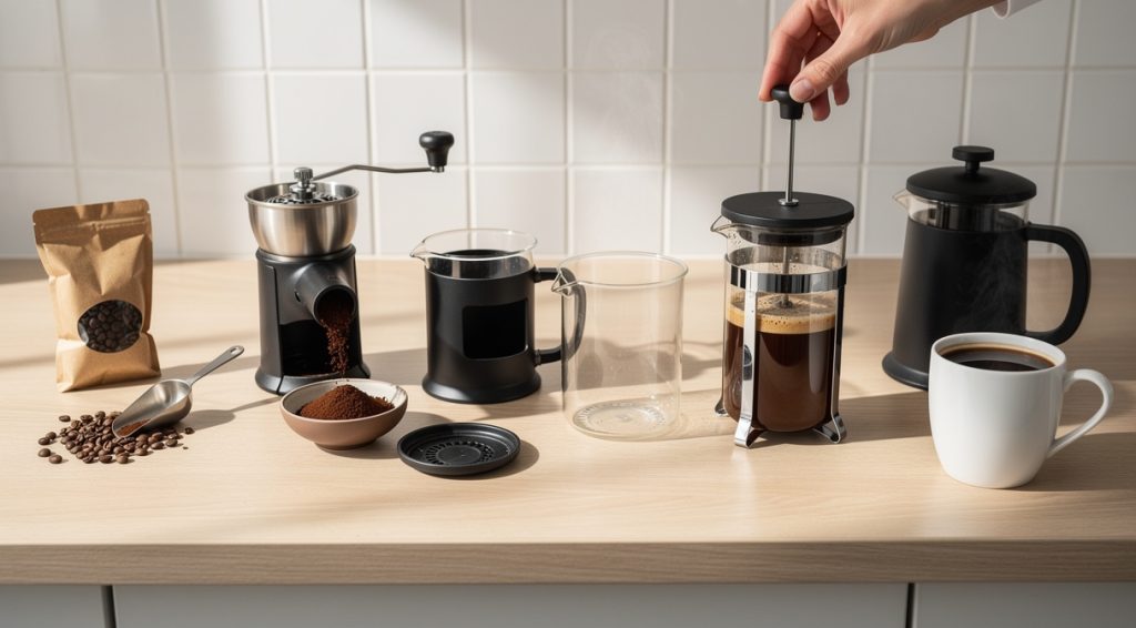 Comment faire du café à la cafetière à piston