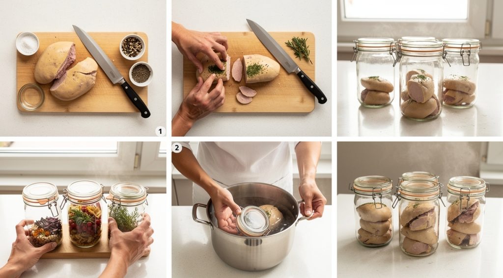Comment faire du foie gras en bocaux