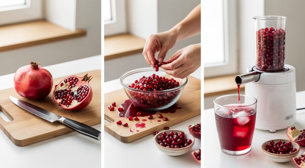 Comment faire le jus de grenade