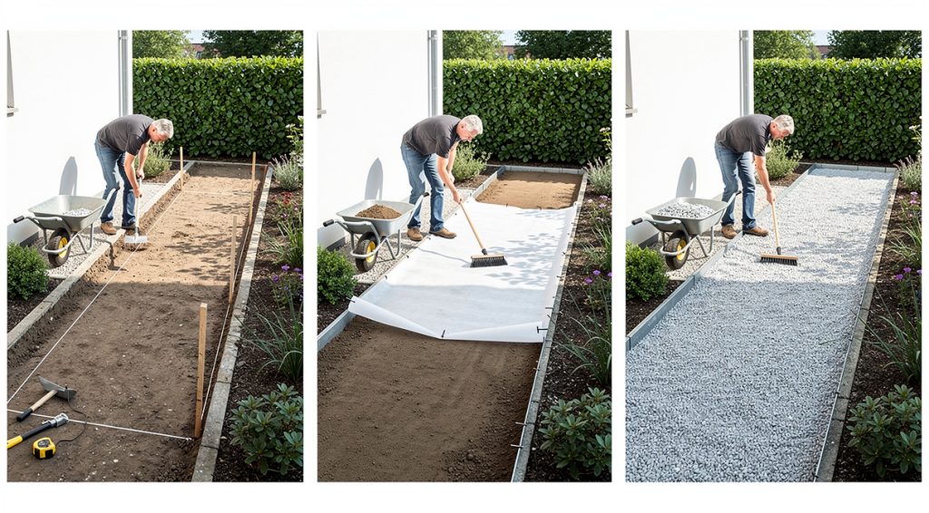 Comment faire une allée en gravier