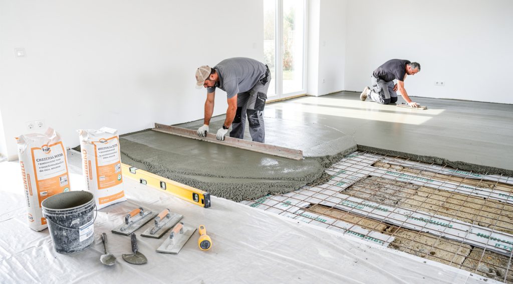 Comment faire une chape en béton