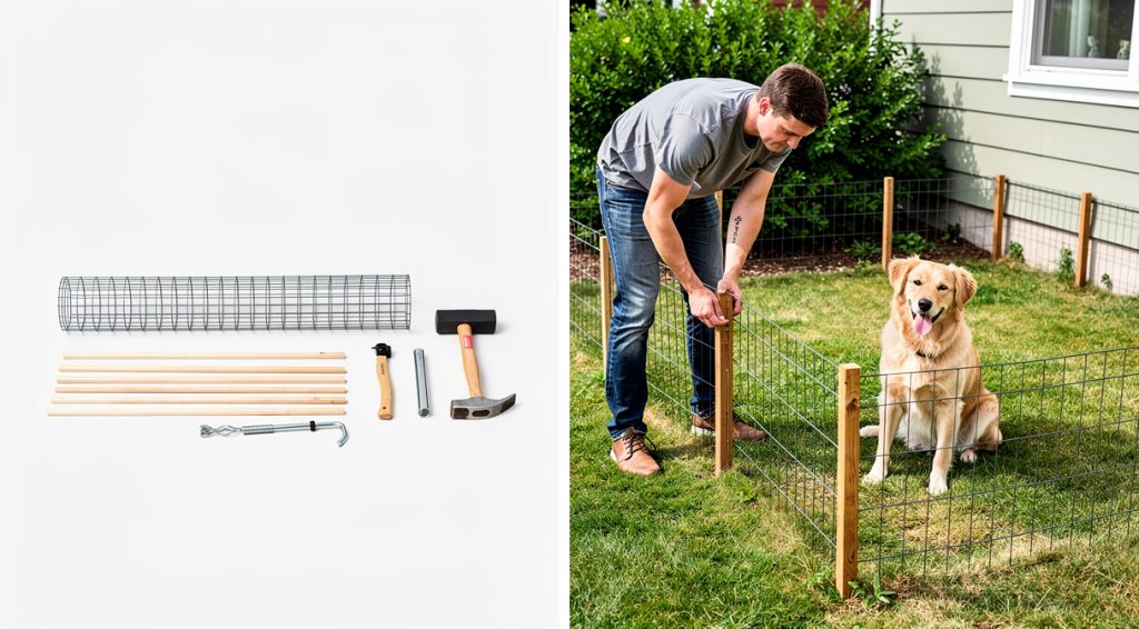 Comment faire une clôture pour chien pas cher