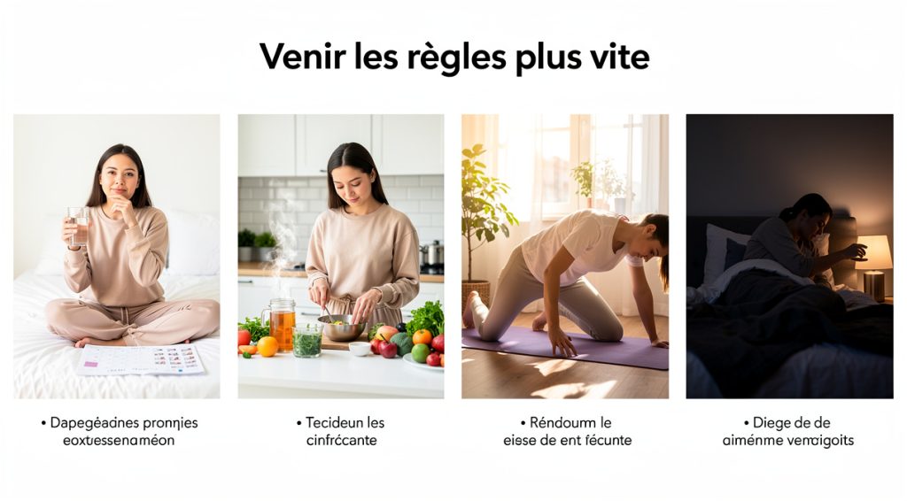 Comment faire venir les règles plus vite
