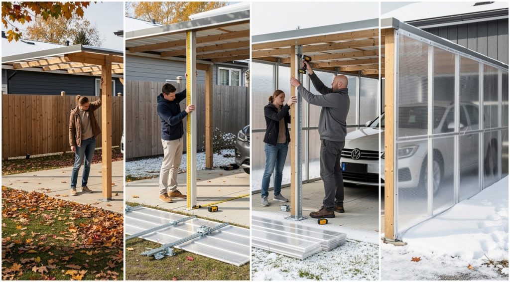 Comment fermer un carport pour l&rsquo;hiver