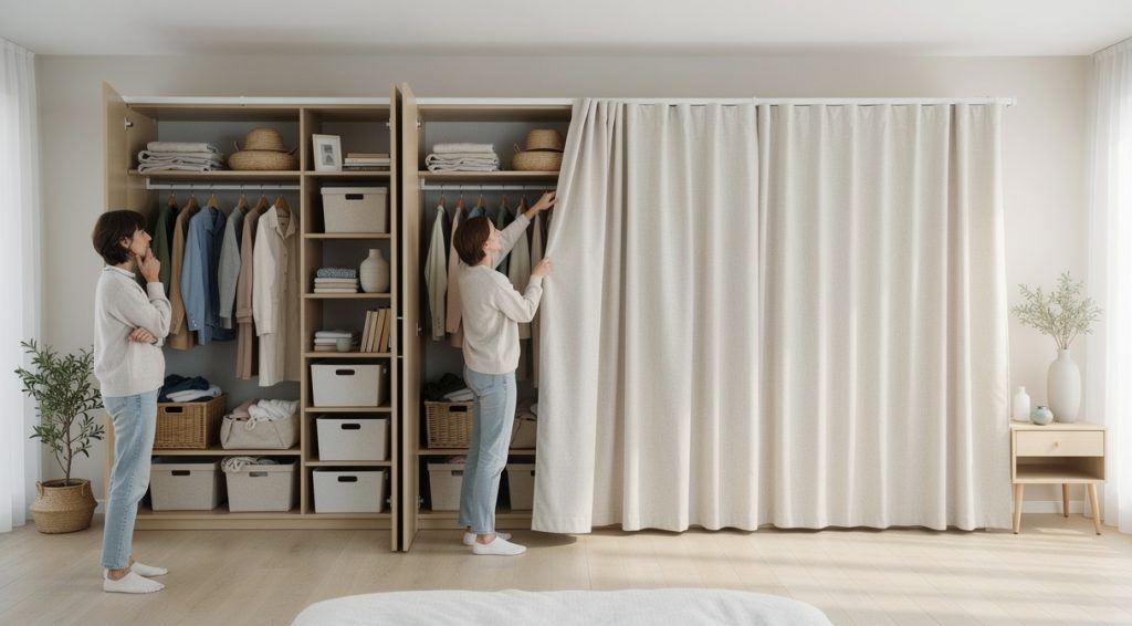 Comment fermer un dressing sans porte : guide pratique