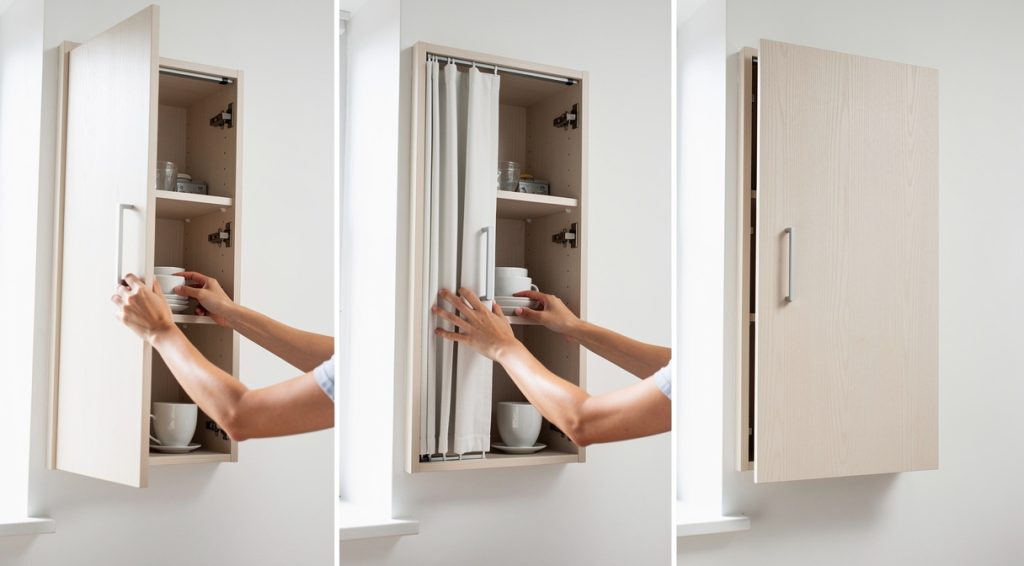 Comment fermer un placard sans porte