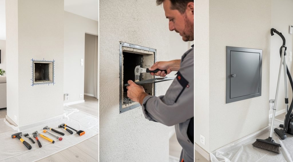 Comment installer une trappe de ramonage