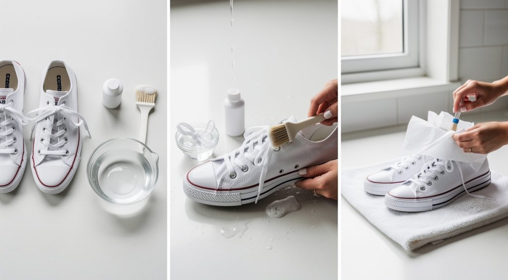 Comment laver des Converse blanches