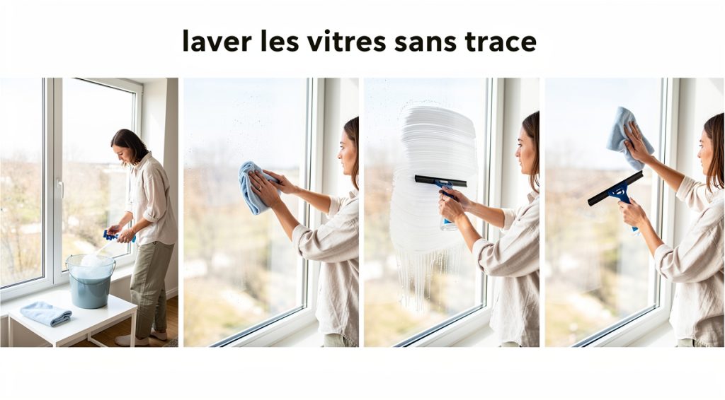 Comment laver les vitres sans trace