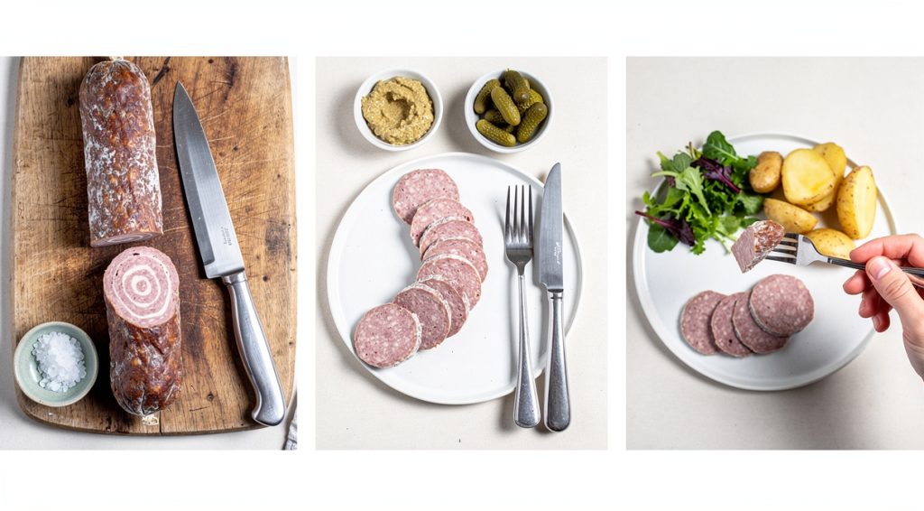 Comment manger l&rsquo;andouille de Guémené