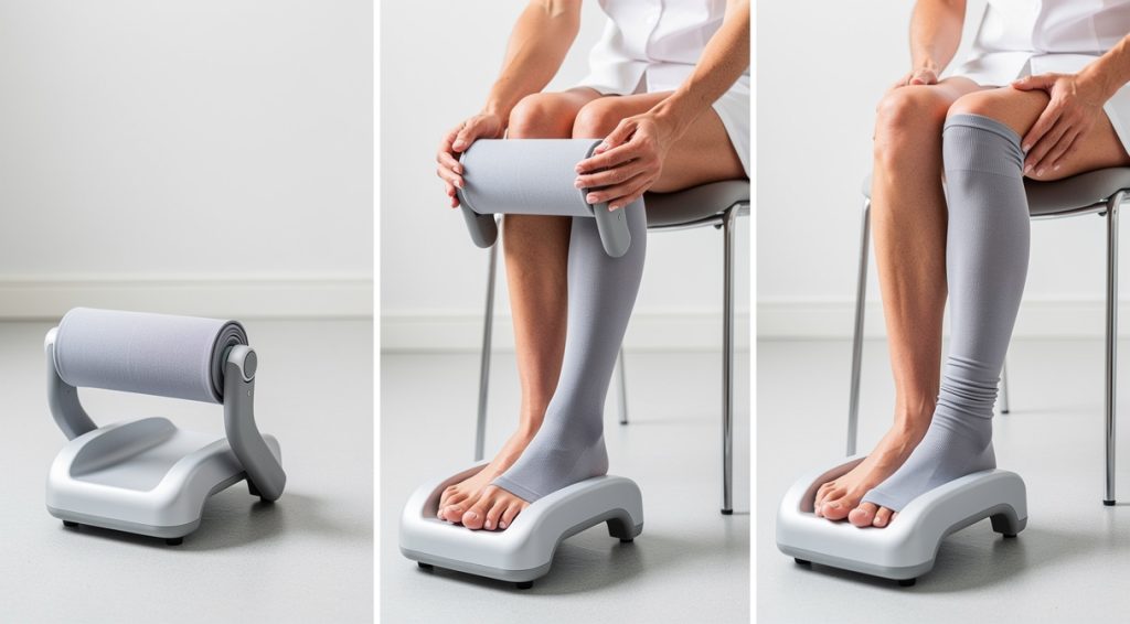 Comment mettre des bas de contention avec un appareil