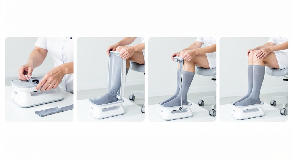 Comment mettre des bas de contention avec un appareil