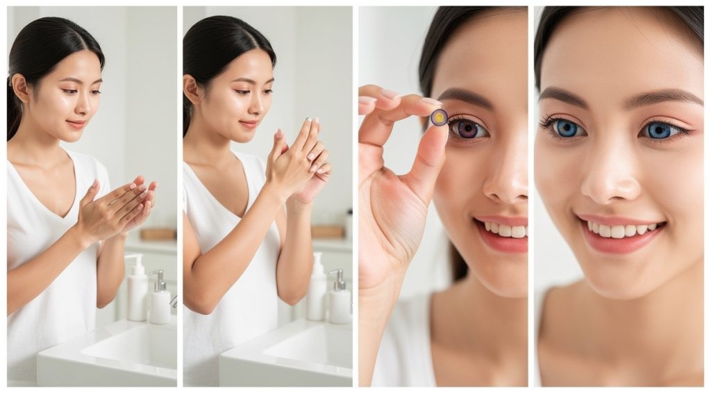 Comment mettre des lentilles de couleur : guide pratique