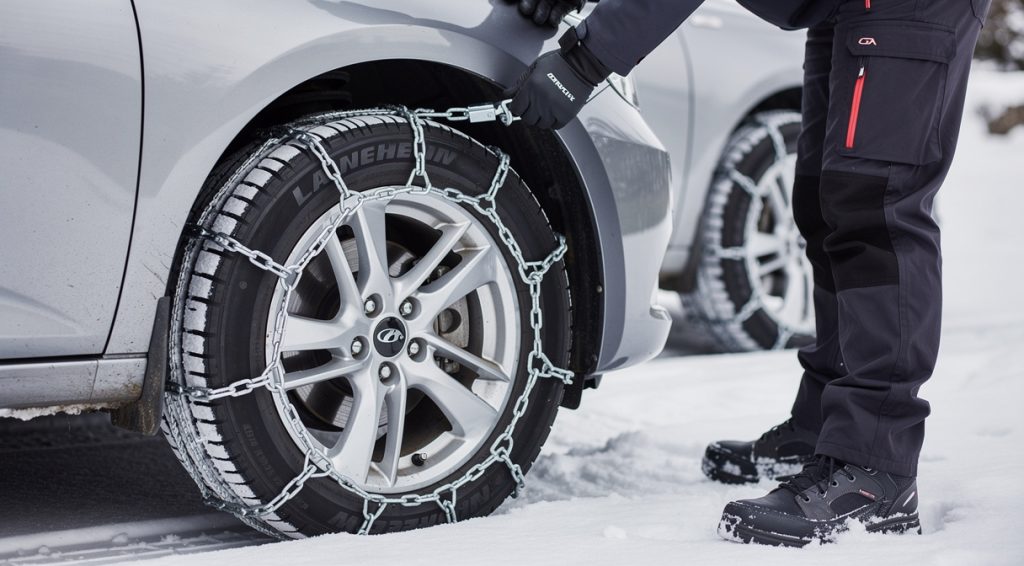 Comment mettre les chaînes neige