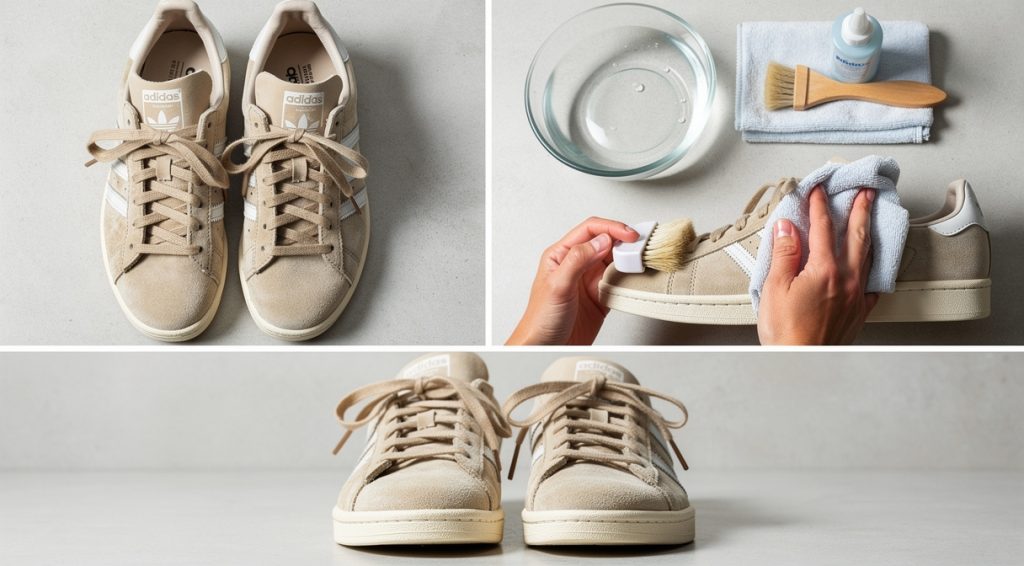 Comment nettoyer des Adidas Campus en daim