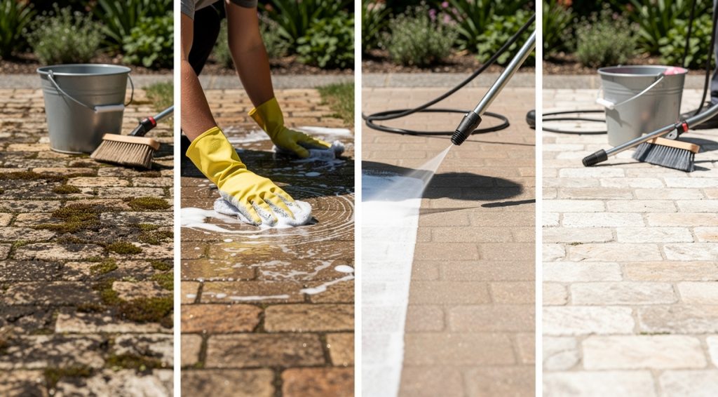 Comment nettoyer des pavés : guide complet