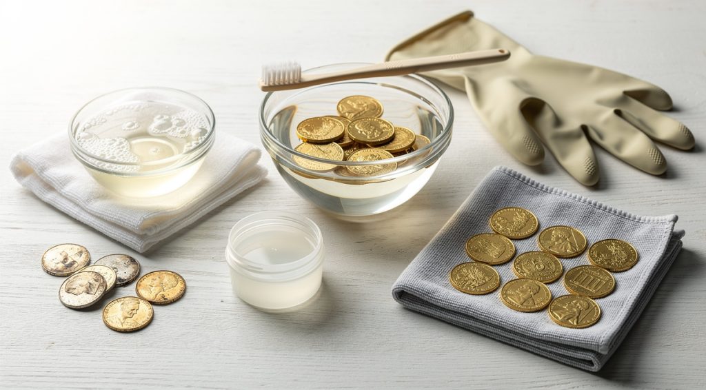 Comment nettoyer des pièces en or