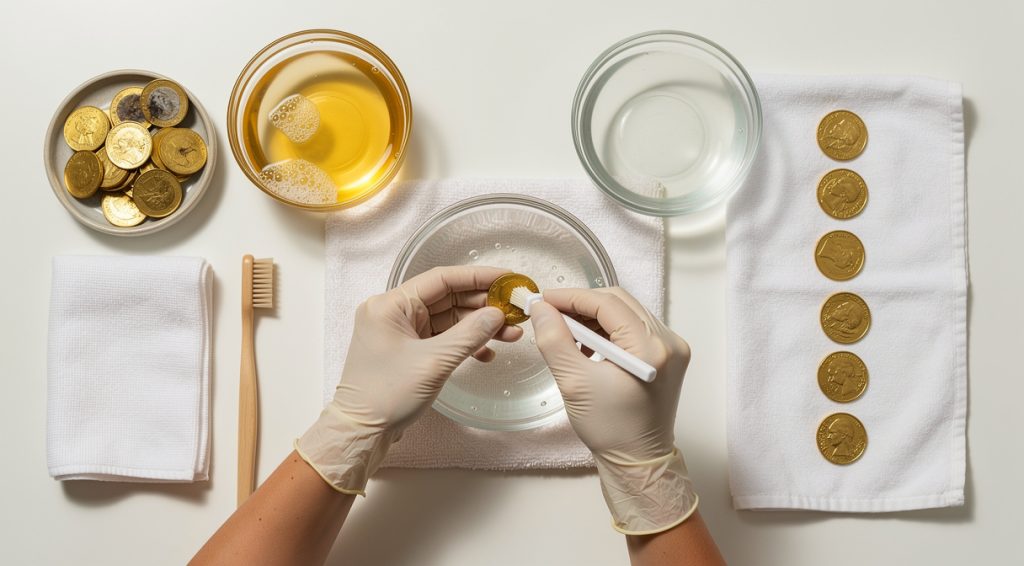 Comment nettoyer des pièces en or