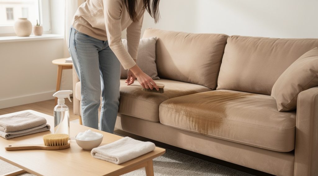 Comment nettoyer un canapé en nubuck