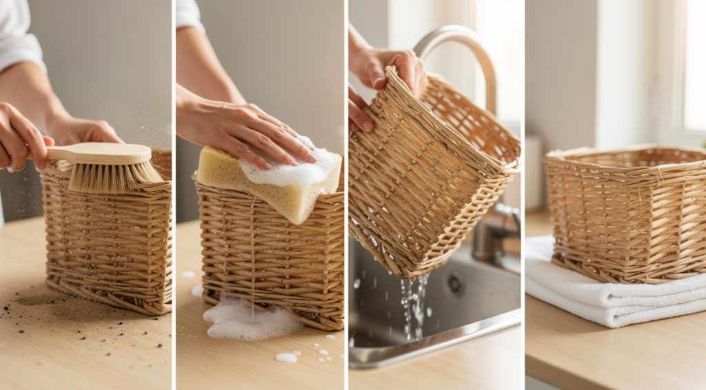 Comment nettoyer un panier en osier