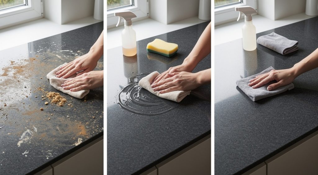 Comment nettoyer un plan de travail en granit