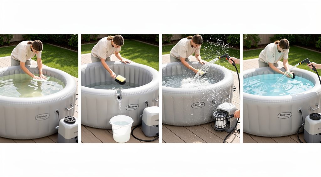Comment nettoyer un spa gonflable : guide complet